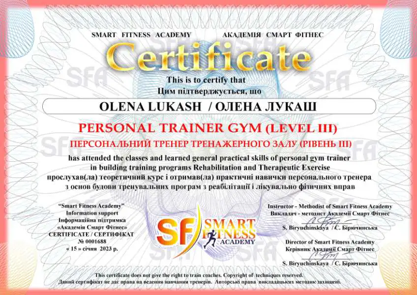 Сертифікат 2